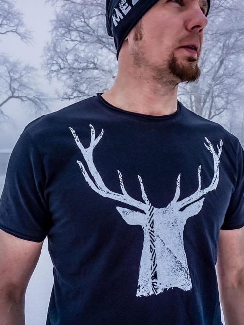 T-shirt-deer-black